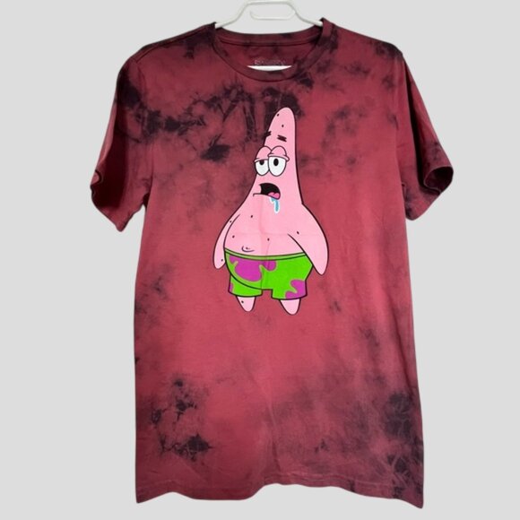 Nickelodeon Spongebob Patrick Drooling Tie Dye T-Shirt Unisex - Picture 1 of 9